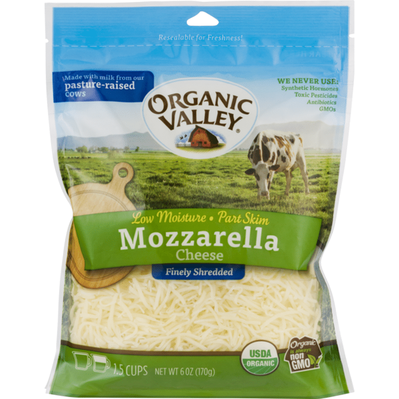 Organic Valley Organic Finely Shredded Mozzarella Cheese 6 Oz Delivery Or Pickup Near Me 7873