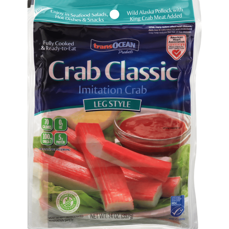 TransOcean Imitation Crab, Leg Style (14 Oz) - Instacart