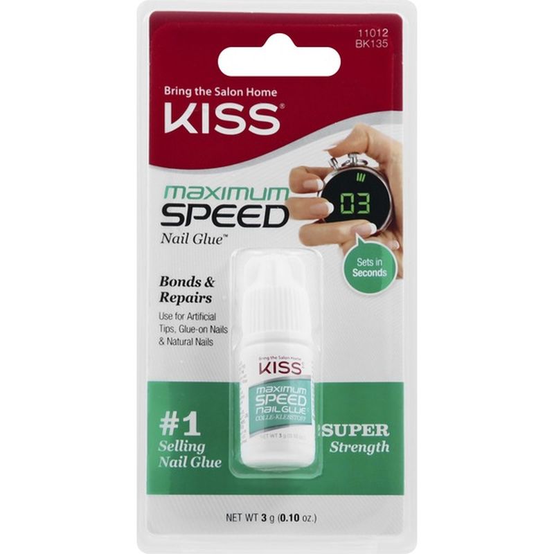 Kiss Nail Glue, Maximum Speed, Super Strength (3 g) - Instacart