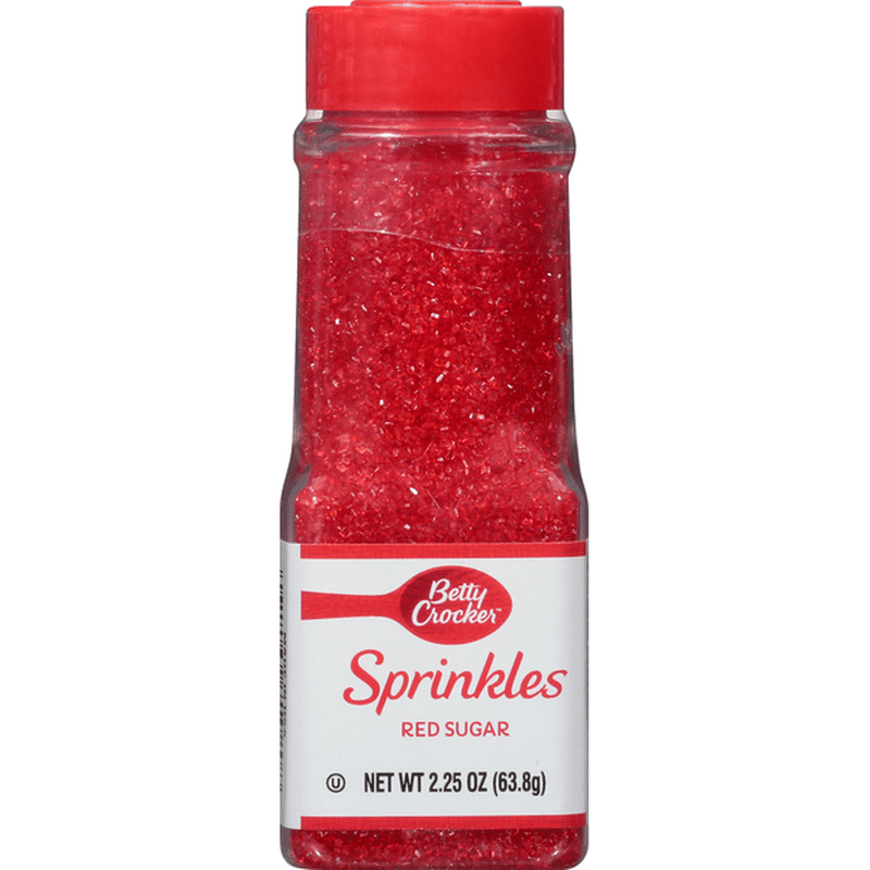 Betty Crocker Sprinkles, Red Sugar (2.25 Oz) From ShopRite - Instacart