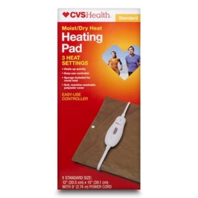 CVS Pharmacy Heating Pad Standard Size With 3 Variable Heat Settings