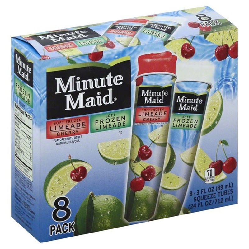 Minute Maid Soft Frozen Limeade And Cherry Limeade Limeade 3 Fl Oz Instacart 0243