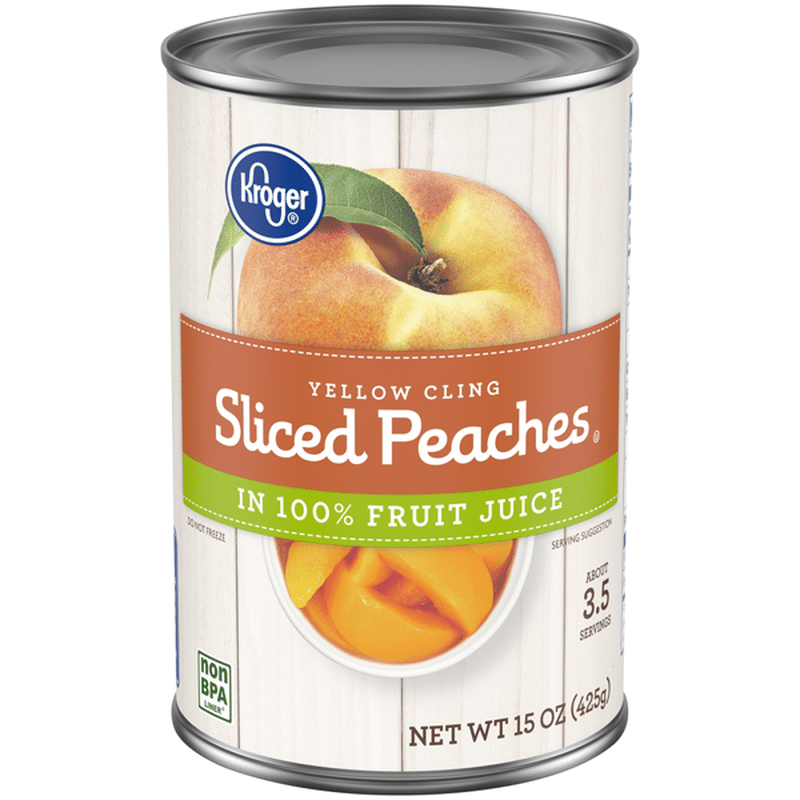 Kroger Lite Yellow Cling Sliced Peaches (15 oz) Delivery or Pickup Near