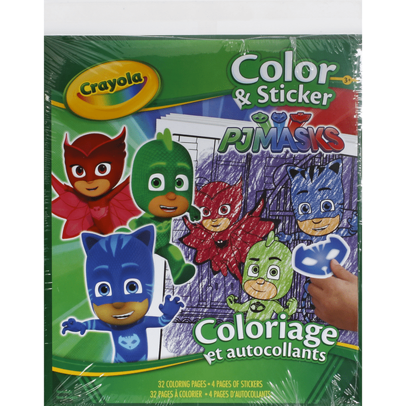 Crayola Color Sticker Book Pj Masks 1 Each Instacart