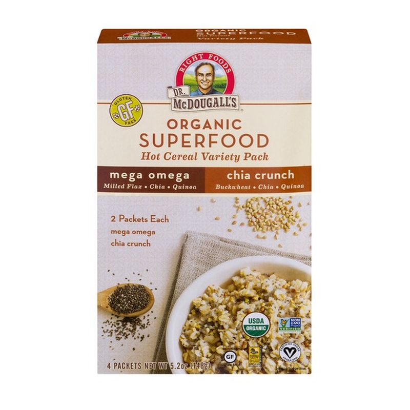Dr. McDougall's Dr. Mc Dougall's Organic Superfood Hot Cereal Variety ...