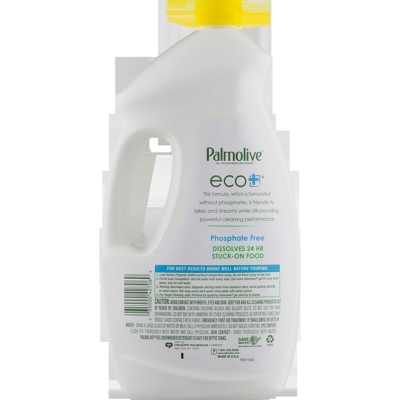 Palmolive Eco + Phosphate Free Gel Dishwasher Detergent Lemon Splash