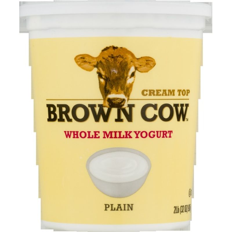 Brown Cow® Brown Cow Cream Top Plain Whole Milk Yogurt (32 oz) from