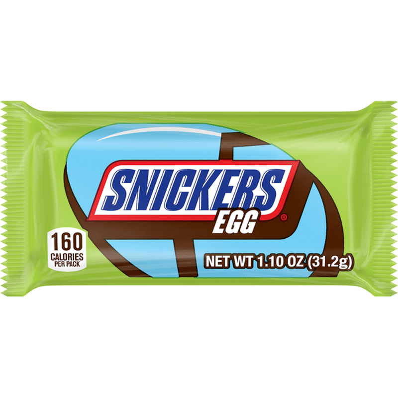 Snickers Milk Chocolate Easter Egg Candy (1.1 oz) Instacart