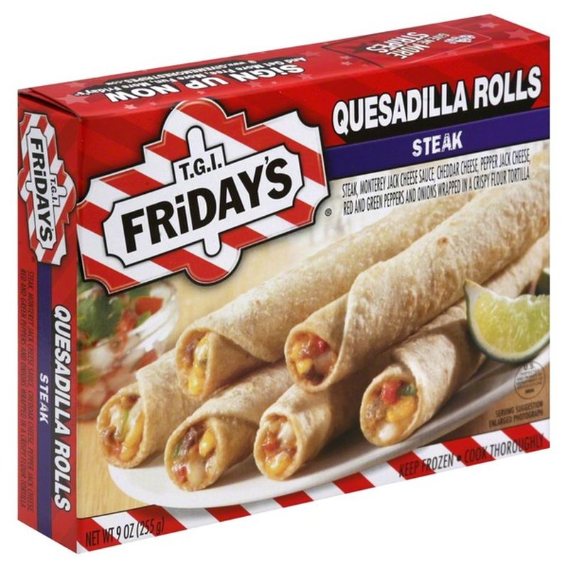 TGI Fridays Quesadilla Rolls, Steak (9 oz) Instacart