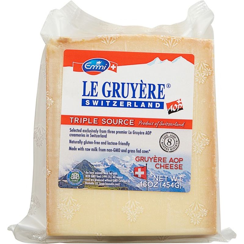 Emmi Cheese, Triple Source, Gruyere (per lb) Instacart