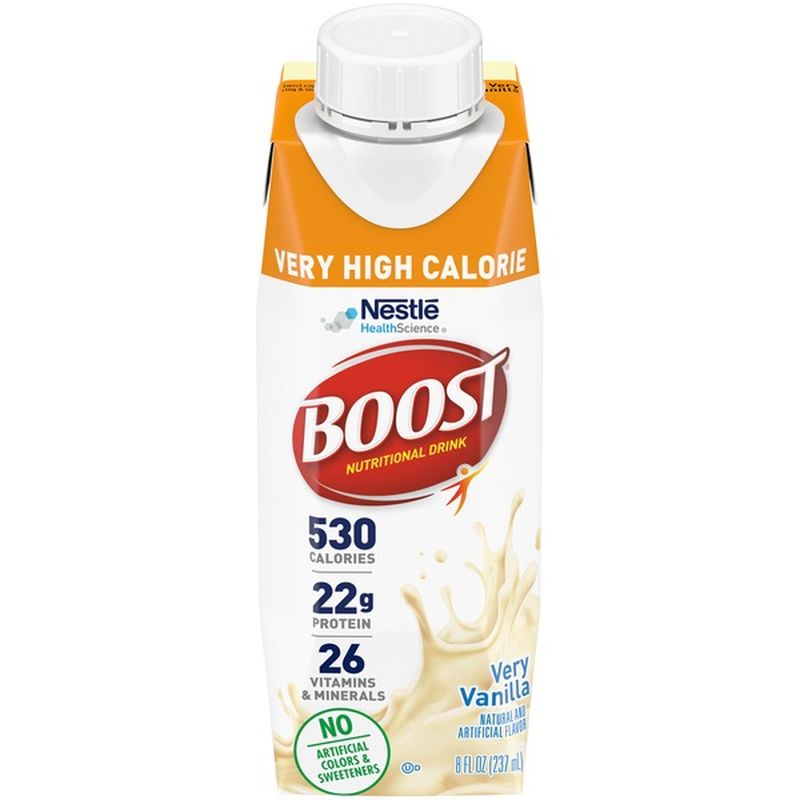 Boost VERY HIGH CALORIE Very Vanilla (8 Fl Oz) - Instacart