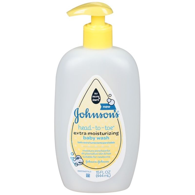 johnson's head to toe extra moisturizing baby wash