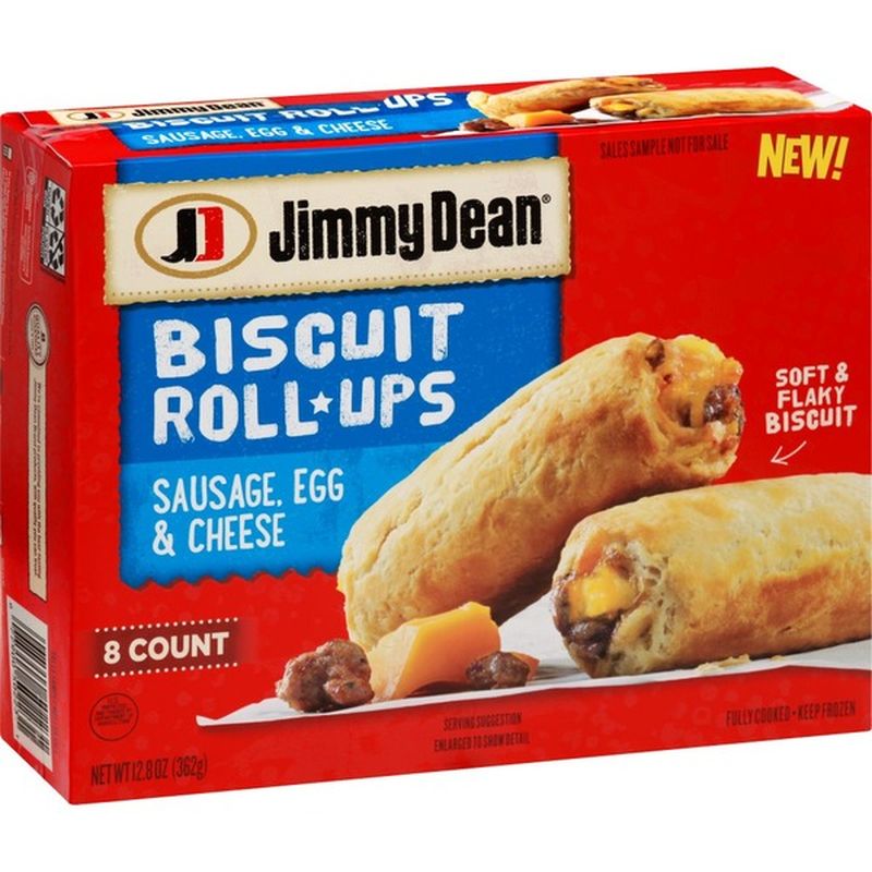 Jimmy Dean Biscuit Roll Ups, Sausage, Egg & Cheese, Box (0.8 lb) from