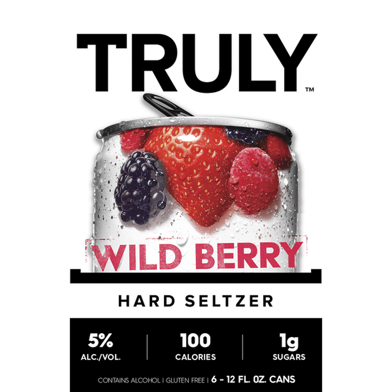 Truly Hard Seltzer Wild Berry Spiked Sparkling Water 12 Fl Oz Instacart