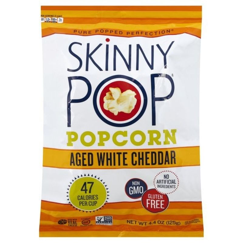 SkinnyPop Popcorn, Aged White Cheddar (4.4 oz) from Lucky Supermarkets