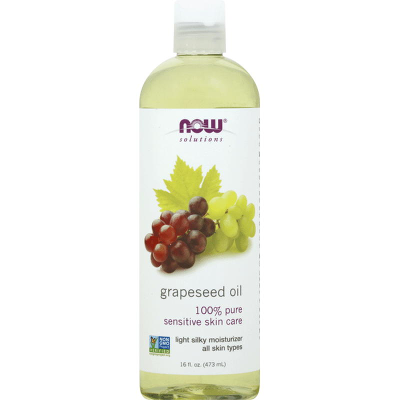 Now Grapeseed Oil, Sensitive Skin Care, 100 Pure (16 oz) Instacart