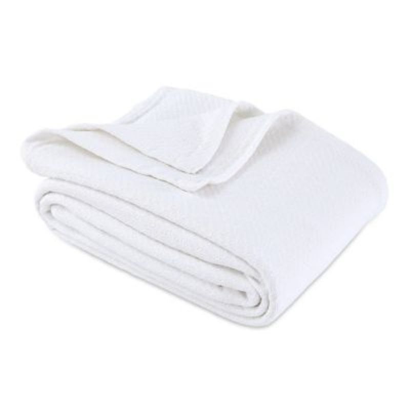 Bee & Willow Home Home Cotton Knit Full/Queen Blanket in White (each ...