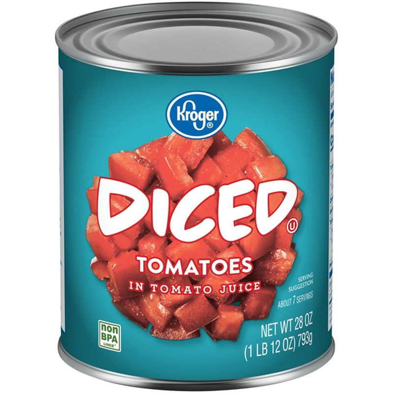 Kroger Diced Tomatoes in Tomato Juice