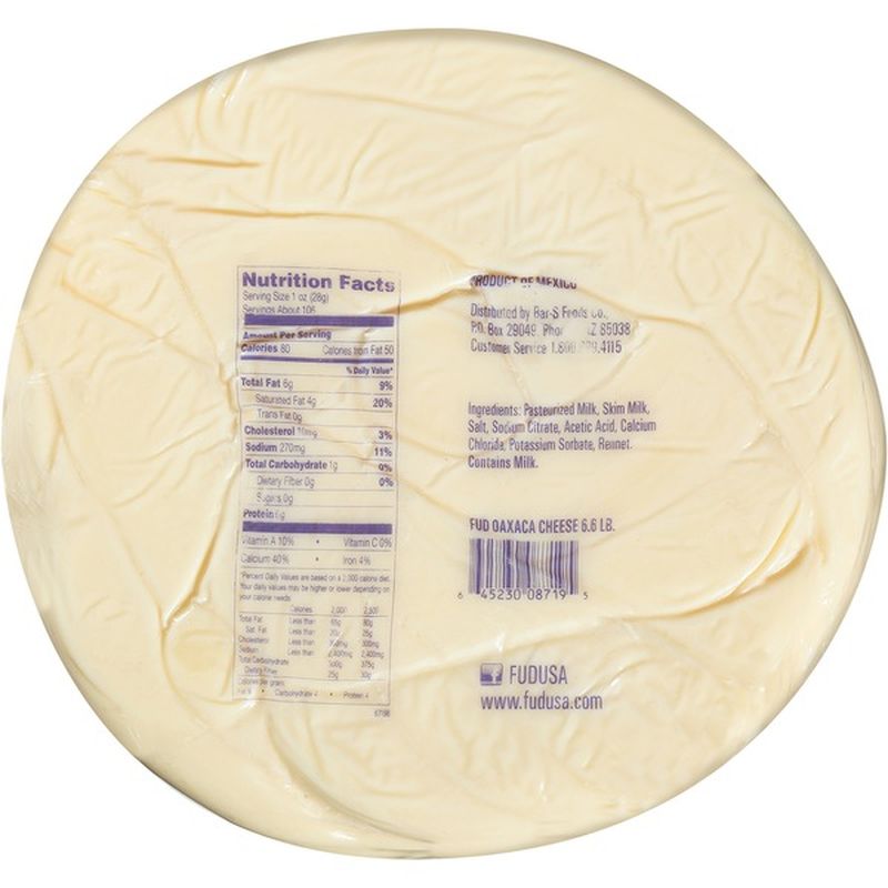 Fud Queso Oaxaca Mexican Style String Cheese (6.6 lb) Instacart