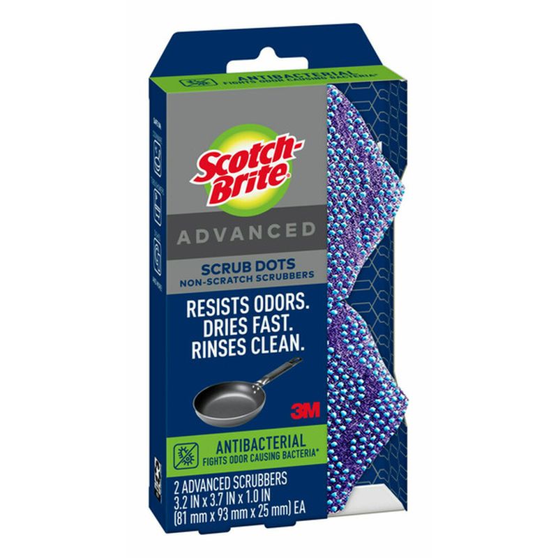 ScotchBrite ScotchBrite® Scrub Dots Advanced Antibacterial Non