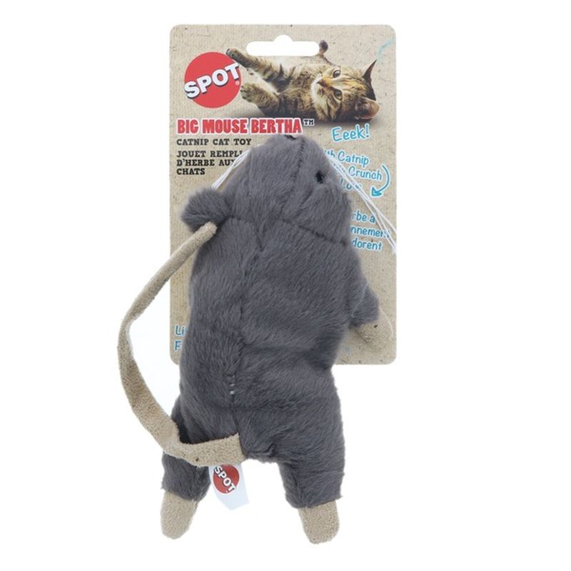 SPOT Big Mouse Bertha Assorted Catnip Cat Toy