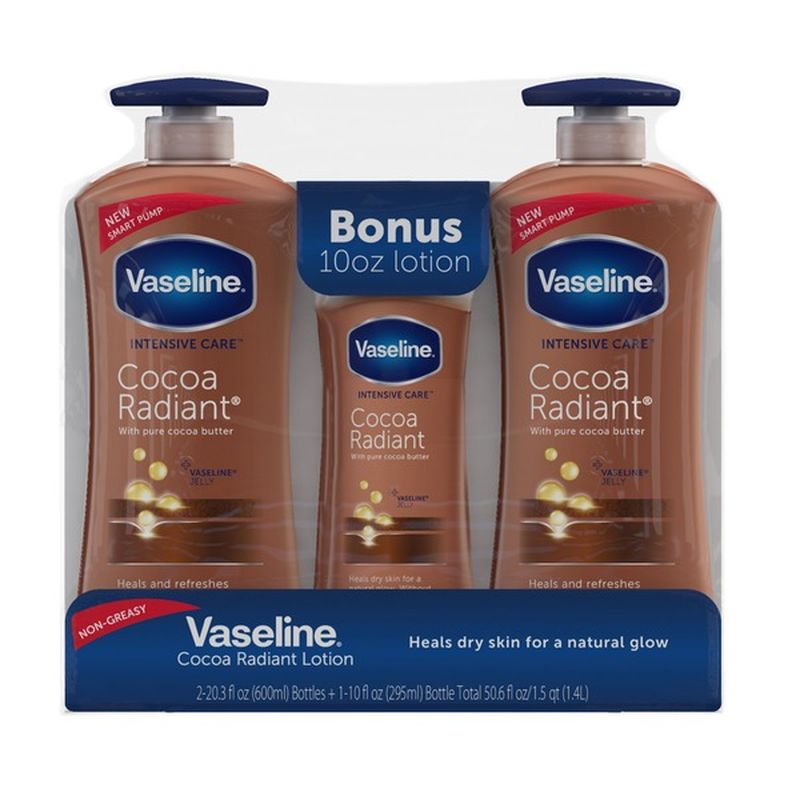 Vaseline Cocoa Butter Deep Conditioning Body Lotion 20.3 oz, Pack of 2