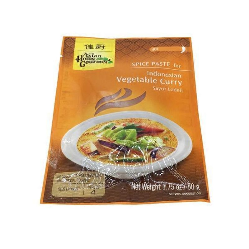 Asian Home Gourmet Indonesian Vegetable Curry Spice Paste, Sayur Lodeh