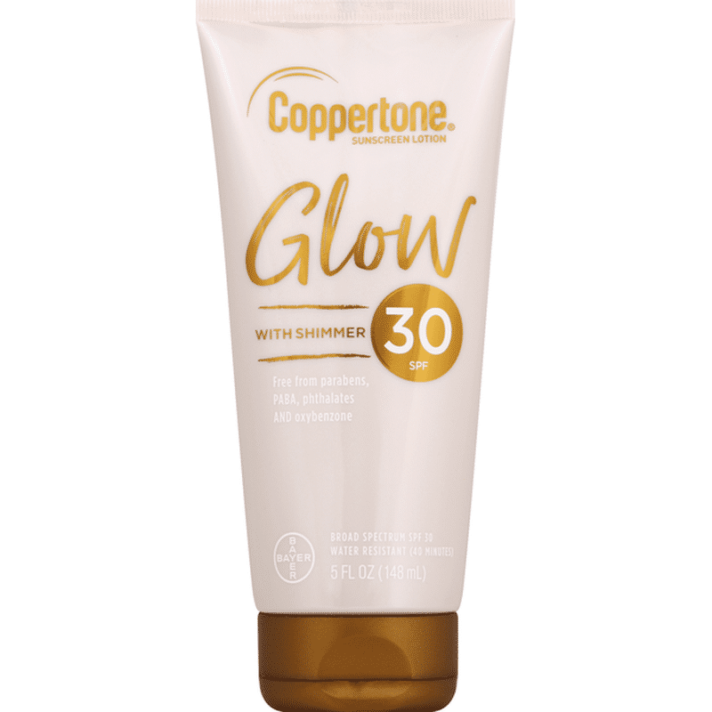 Coppertone Sunscreen Lotion, with Shimmer, SPF 30 (5 oz) - Instacart