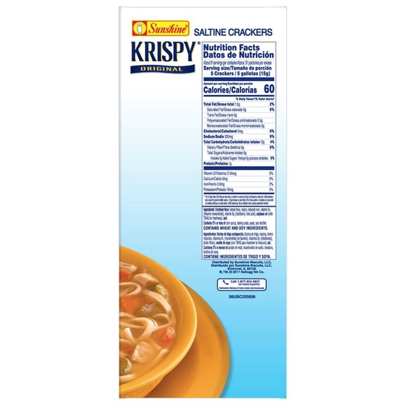 krispy saltines nutrition