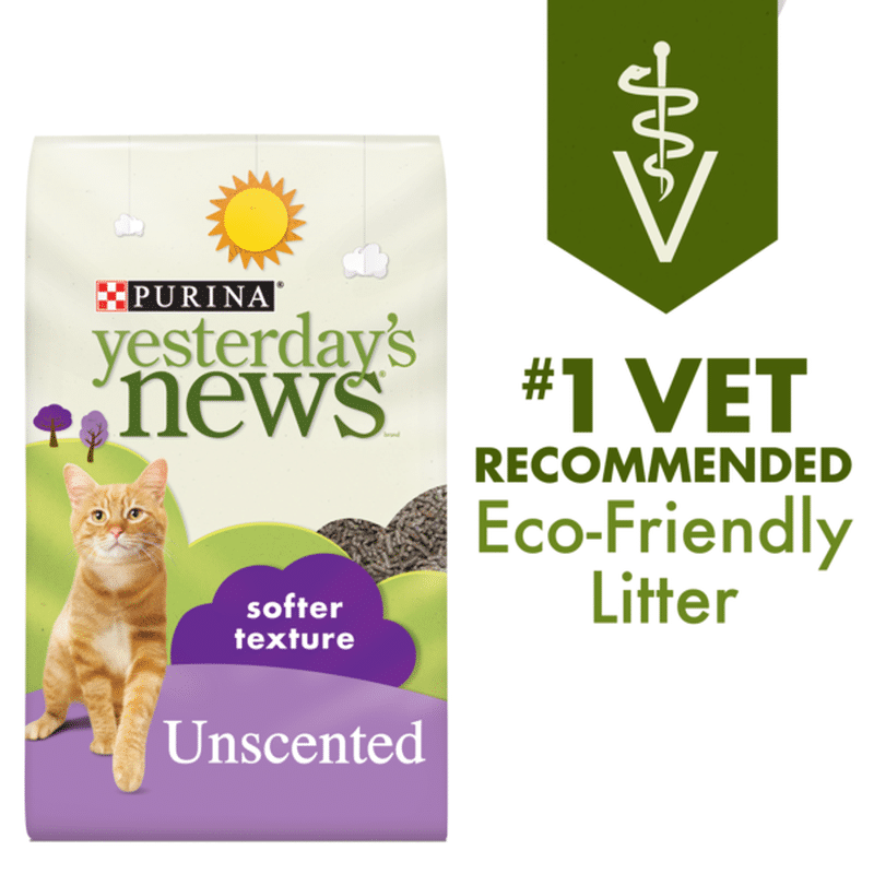 Purina Yesterday's News Non Clumping Paper Cat Litter, Softer Texture
