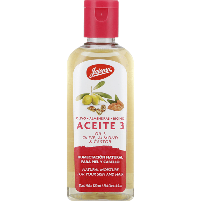 Jaloma Oil 3, Olive, Almond & Castor (120 oz) Instacart