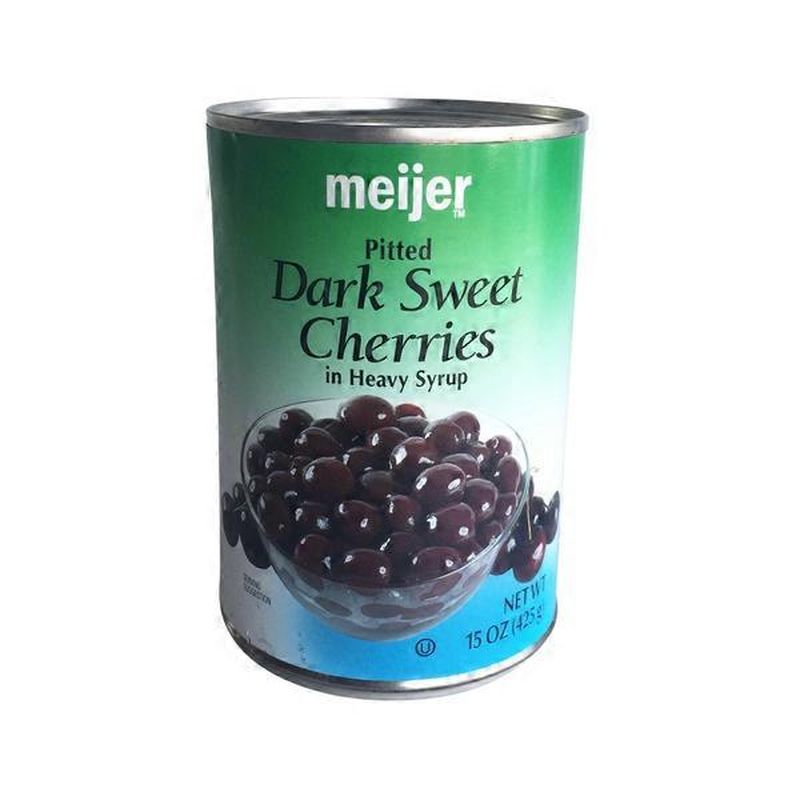 Meijer Dark Sweet Pitted Cherries In Syrup (15 oz) Instacart