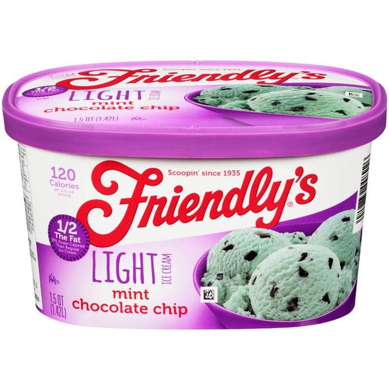 Friendlys Ice Cream Light Mint Chocolate Chip 15 Qt Instacart 4199