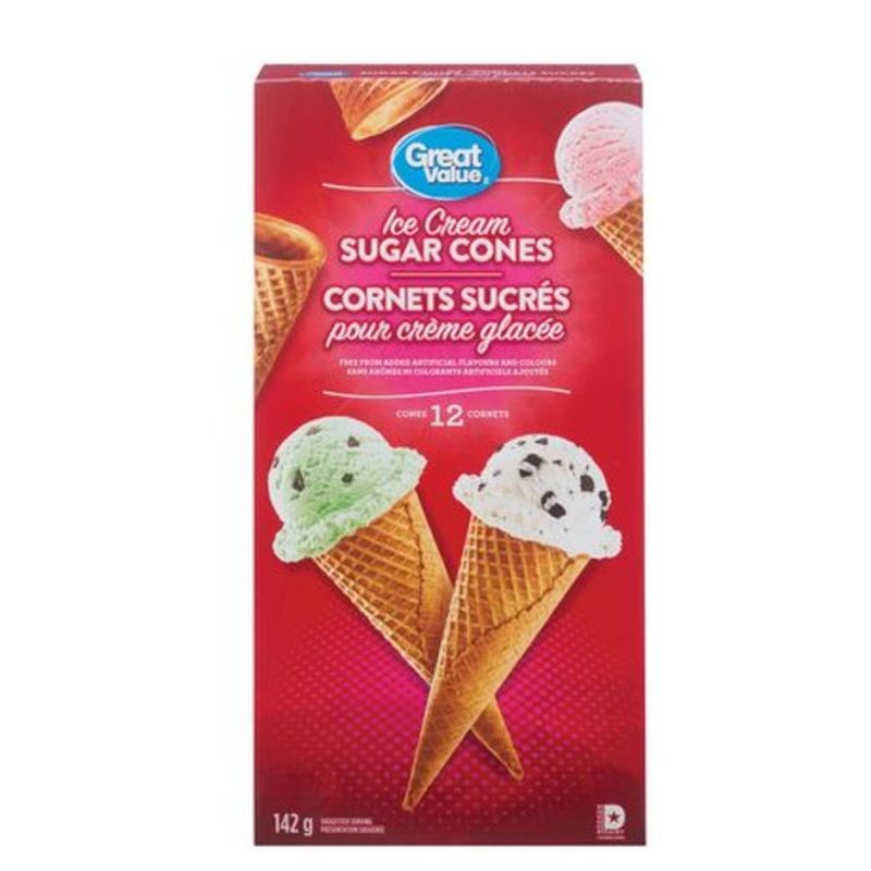 Great Value Ice Cream Sugar Cones (142 g) Instacart