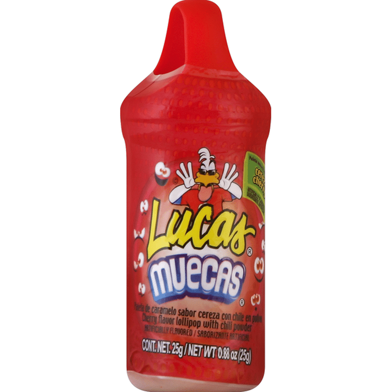 Lucas Lollipop, Cherry Flavor, with Chili Powder (0.88 oz) - Instacart