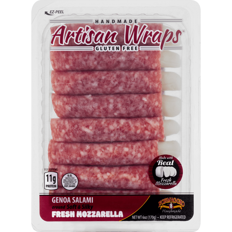 Formaggio Artisan Wraps, Genoa Salami (6 oz) Instacart