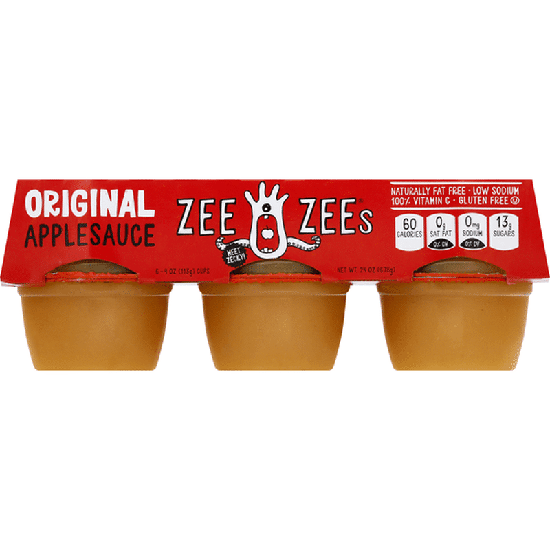 Zee Zees Applesauce, Original (6 each) Instacart