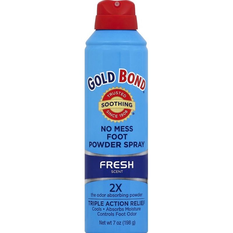 Gold Bond Foot Powder Spray, No Mess, Fresh Scent (7 oz) from Stater