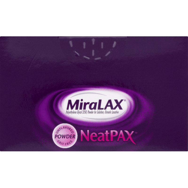 MiraLAX NeatPAX Osmotic Laxative Unflavored Powder 10 CT (0.5 oz
