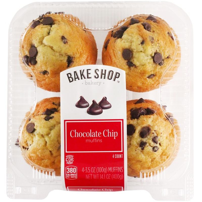 Bake Shop Chocolate Chip Muffins (14 oz) Instacart