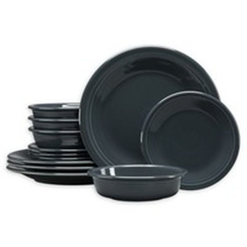 Fiesta 12Piece Classic Dinnerware Set in Slate (each) Instacart