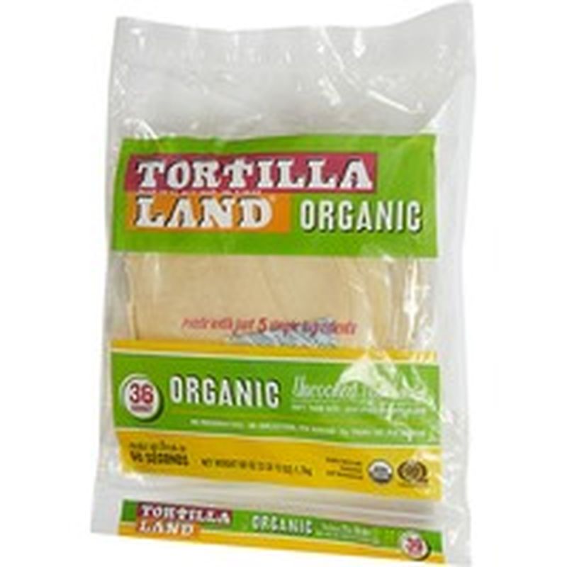 Tortillaland Organic Uncooked Tortillas 36 Ct Instacart