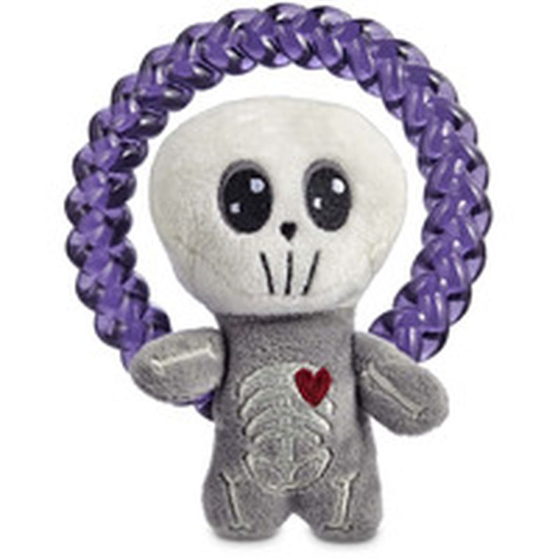 Small Halloween Skeleton Ring Dog Toy