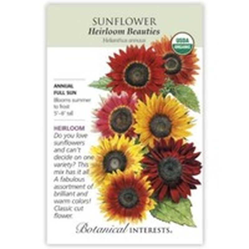 Botanical Interests Organic Heirloom Sunflower Seeds