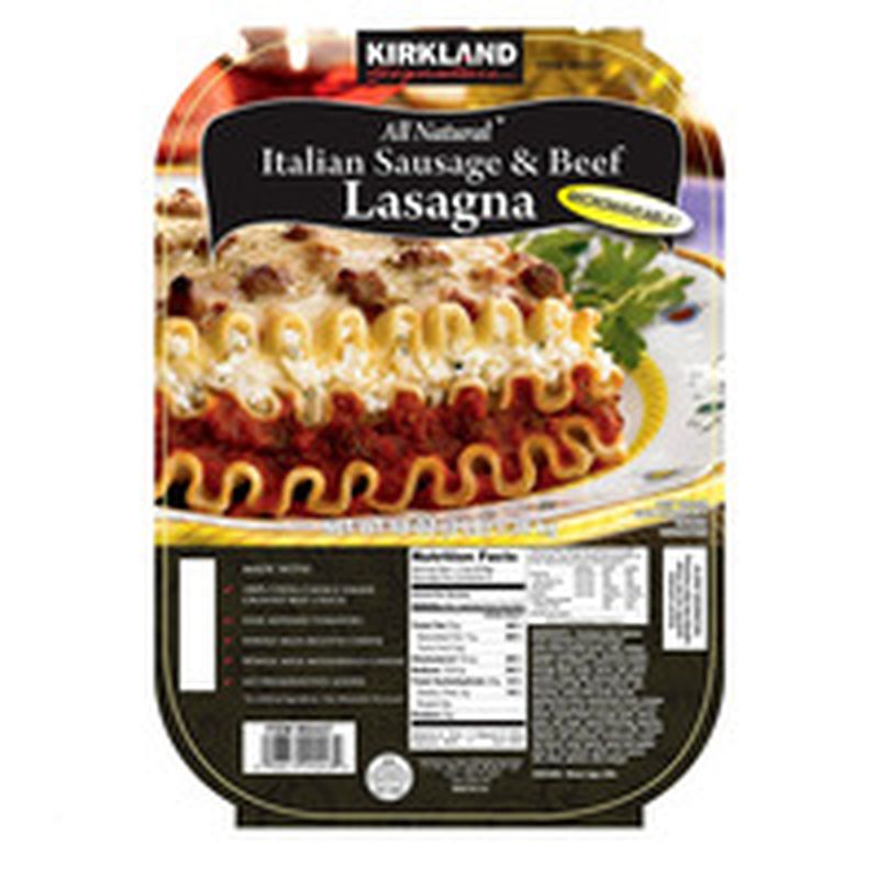 Kirkland Signature Italian Sausage & Beef Lasagna