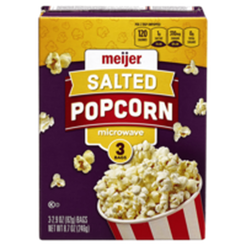 Meijer ORIGINAL Microwave POPCORN (8.7 oz) Instacart