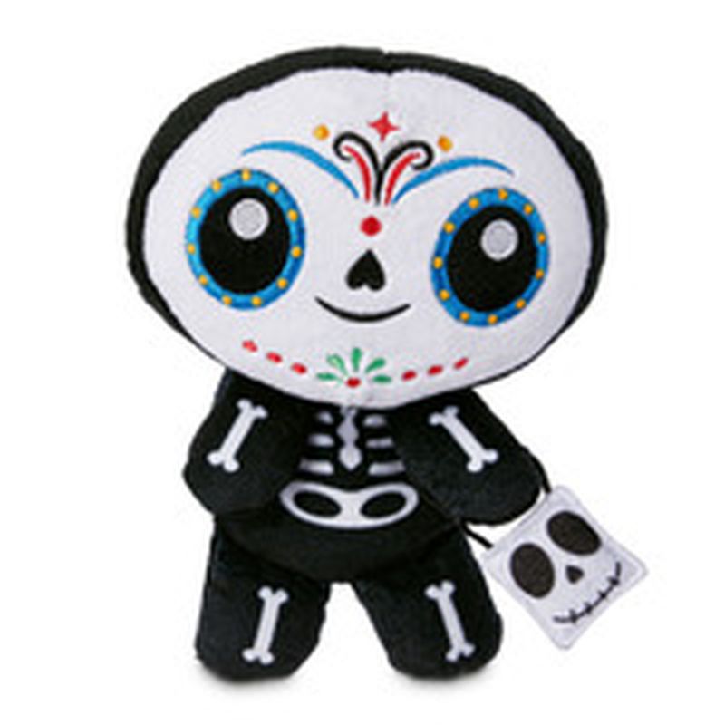 9" Halloween Skeleton Flattie Dog Toy