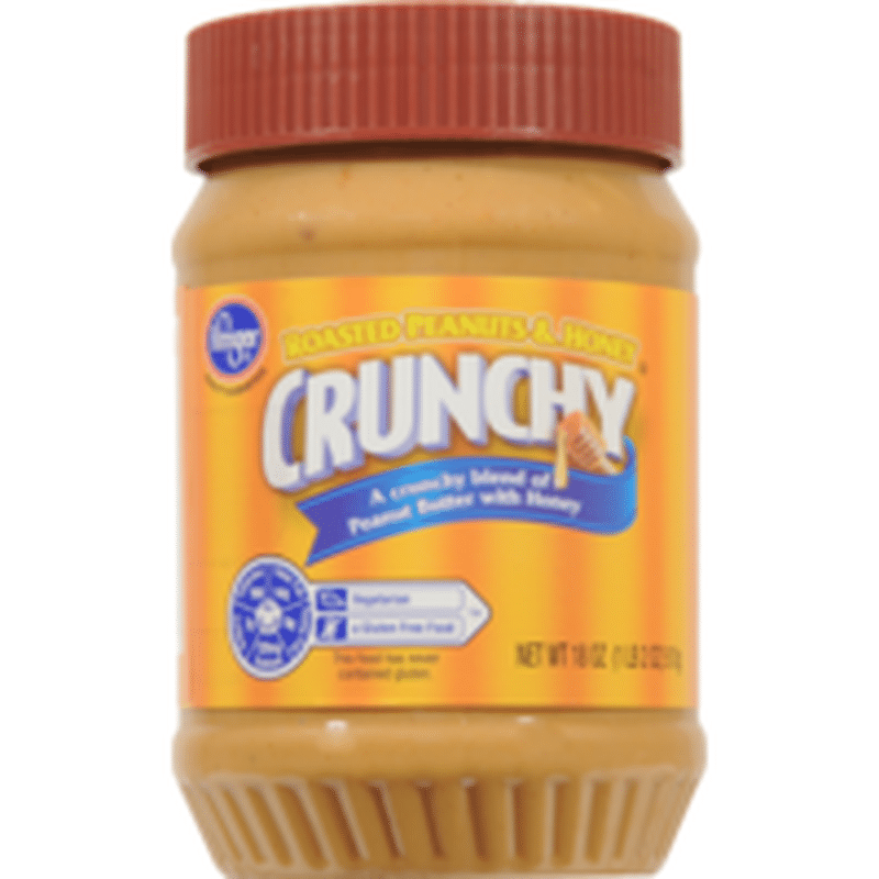Kroger Crunchy Blend Of Roasted Peanut Butter With Honey 18 Oz Instacart