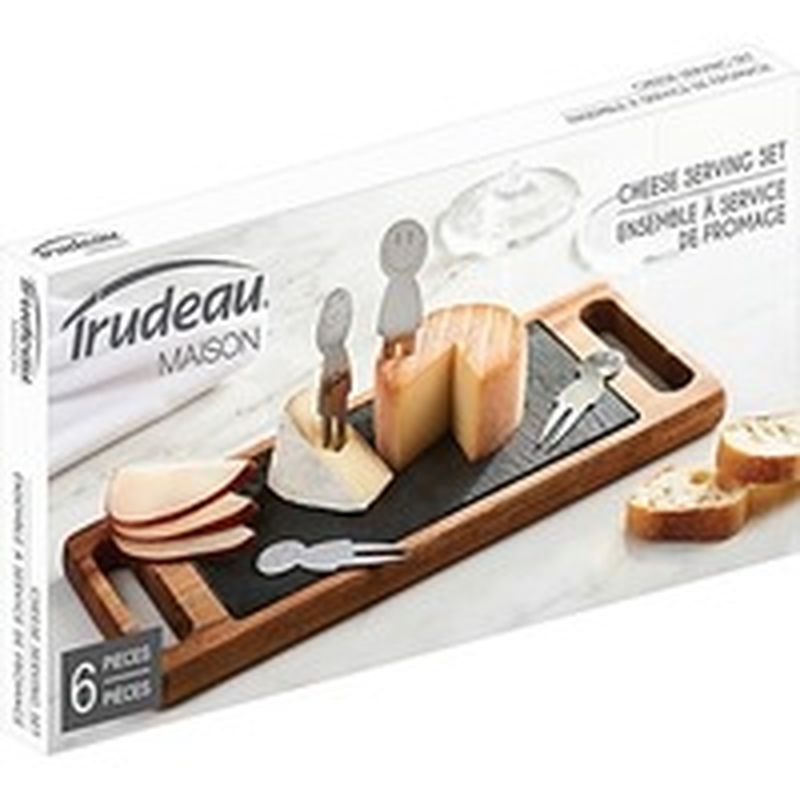 Trudeau 6Piece Smiley Cheese Board Set (each) Instacart