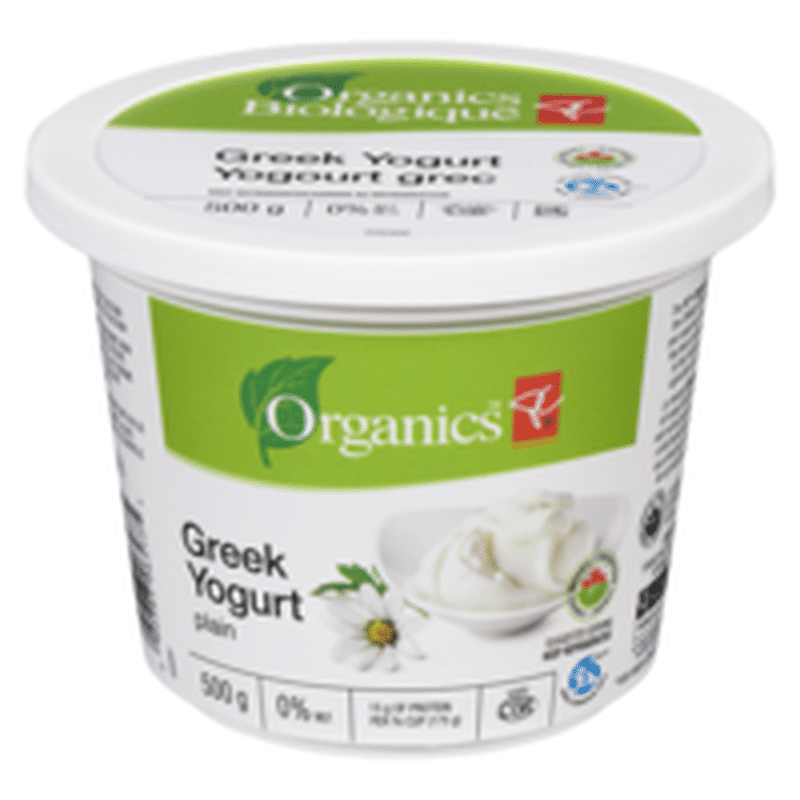 President's Choice Organic Plain Organic Greek Yogurt